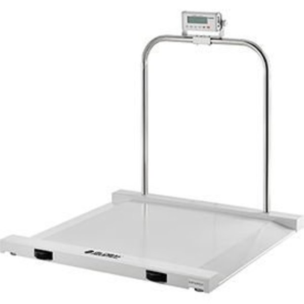 Global Industrial Wheelchair Scale, 1,000 lb x 0.5 lb, 41-5/16L x 38-1/4W x 2-3/4H 244701